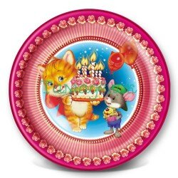 Fiesta ТАРЕЛКА 230 мм, ДЕТ.ПРАЗДНИК, бум.лак(6 шт)