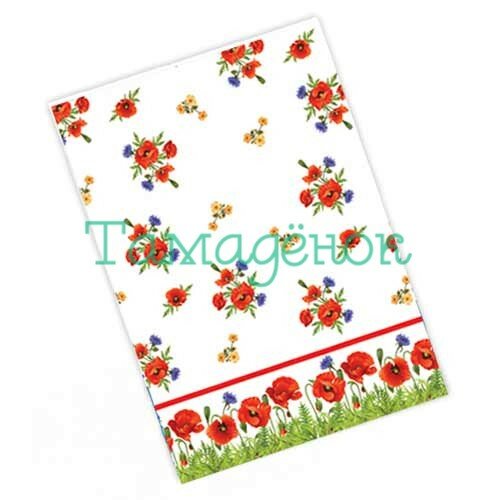 252, Скатерть 110х150 FIESTA "Маки", ф/п, инд. уп., 14020147, 15 руб., 14020147, FIESTA, Скатерти